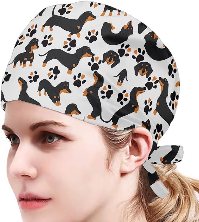 JoyLamoria Novelty Printed Cap with Sweatband Women Men Adjustable Tie Back Hats for Paiting