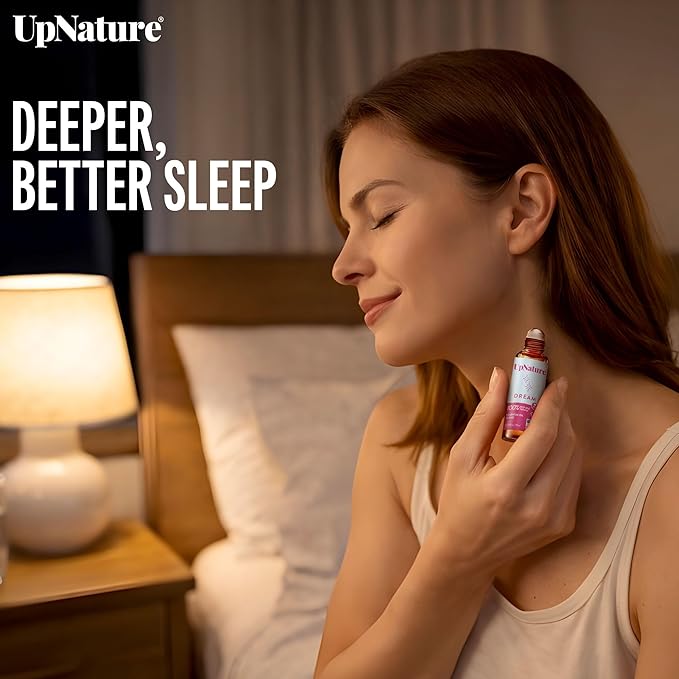 UpNature Dream Sleep Essential Oil Roll On – Natural Sleeping Blend with Lavender, Chamomile Aromatherapy Oils