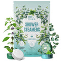 W&E Choice Shower Steamers Aromatherapy 18 Counts, Christmas Gifts for Women, Shower Bombs Individual Package, Eucalyptus Mint Essential Oils for Daily Relaxation & Stress Relief, Gift for Wife, Mom