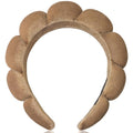 Ayesha Brown Spa Headband for Washing Face Sponge Makeup Headbands Skincare Headband Soft Hair band to Facial Clean