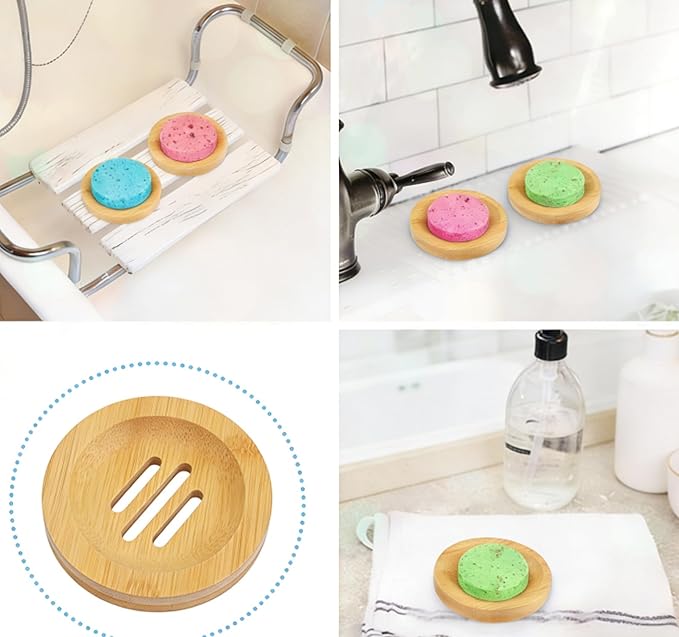 Shower Steamers Aromatherapy - 8 Pack Organic Shower Bombs with Shower Steamer Tray/Holder, Self Care Natural Essential Oil, Stress Relief Shower Bombs, Mothers Spa Gifts for Women, Wife, Her, Mom