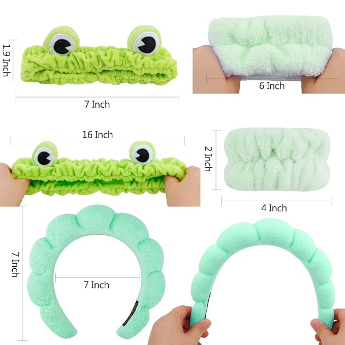 Chanaco Headband for Washing Face (Green)