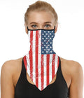 YAYOUREL Neck Gaiter Face Mask Bandanas for Men Women UV Face Scarf Cover Ear Loop Hole Facemask for Fishing Running Cycling