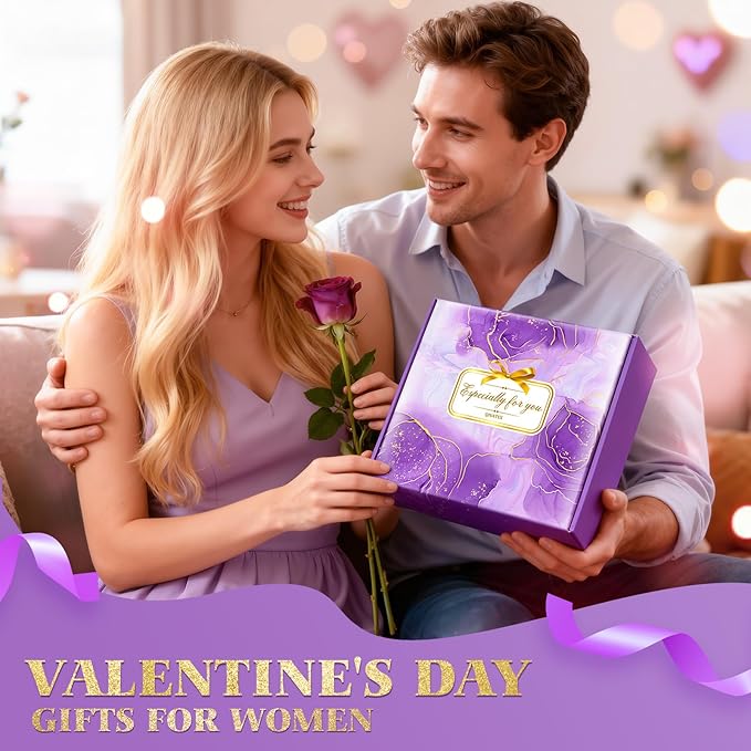 Qivatex Mothers Day Gifts for Mom Women, Teacher Appreciation Gifts, Bath Gift Set, Birthday Gifts for Wife Women Her Sister Mom Auntie Grandma Friends, Relaxing Spa Self Care Lavender Bath Bombs Set﻿