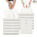 MAYOKEN® 12PCS U-Shaped Microfiber Facial Towels for Estheticians, Ultra-Soft & Absorbent Spa Towels for Massage, Facial Steam & Skincare (Warm Yellowish White)