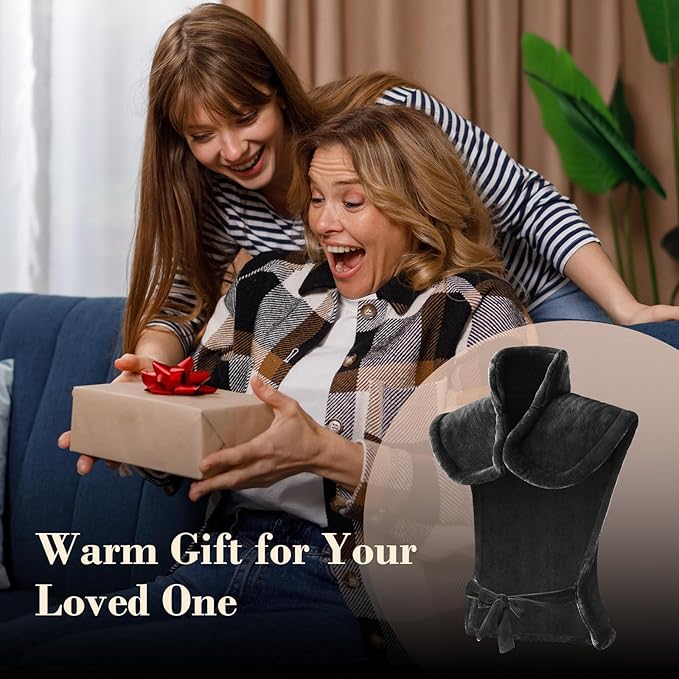 COMFIER Large Heating Pad for Back, FSA Eligible HSA Heating Pad for Neck and Shoulders and Back, Heated Neck Wrap, 3 Heat Levels & 90-Mins Auto Shut Off, Gifts for Women Men