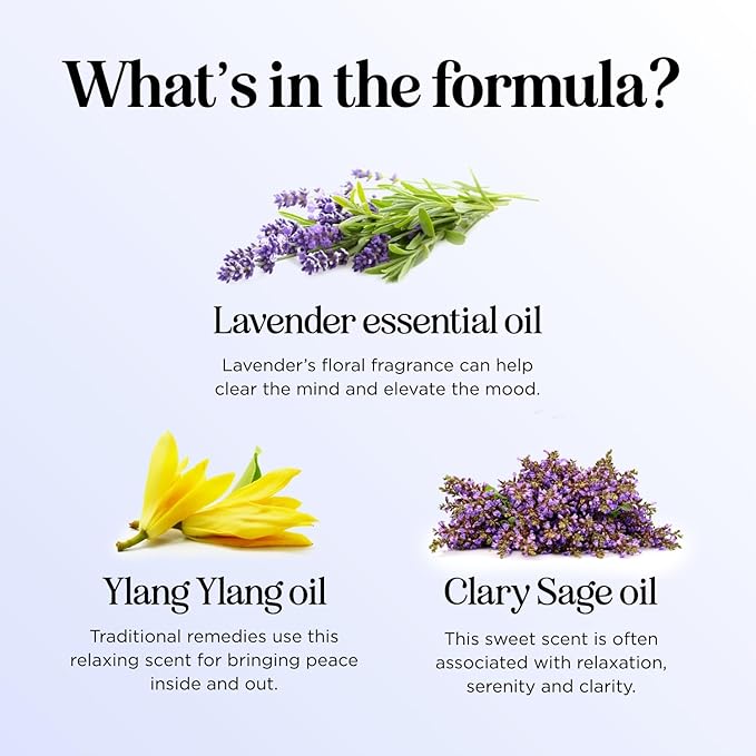Sleep Essential Oil Blend for Diffuser - Dream Essential Oils for Diffusers Aromatherapy and Relaxation with Clary Sage Ylang-Ylang Roman Chamomile and Lavender for Sleep Time Support (1 Fl Oz)
