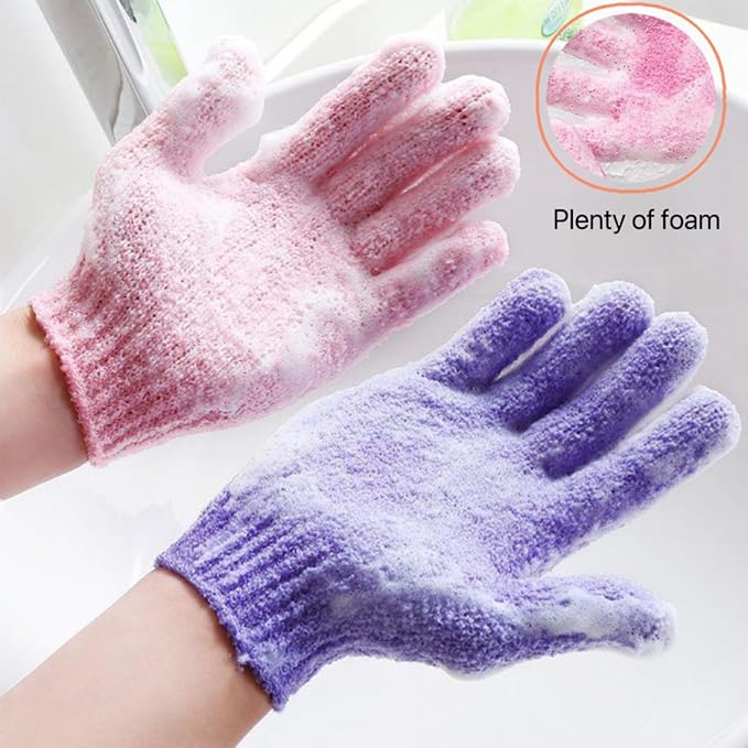 12 Pcs Exfoliating Bath Gloves,Deep Scrubbing Dead Skin Shower Gloves for Beauty Spa Massage Skin Shower Body Scrubber and Suitable for Men,Women