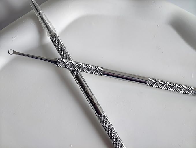 Pre-treatment Cuticle Pusher, Russian Prep Nail Pushers, Dual Ended Cuticle Remover with 100/180 Grit Sandpaper Sheets, Nail Care for Manicure Pedicure Nail Art