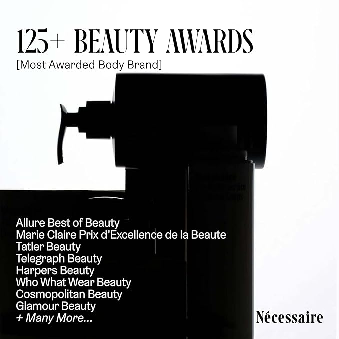 Nécessaire The Body Wash Fragrance-Free - Multi-Oil Shower Gel Body Wash for Women + Men. Non-Comedogenic + Hypoallergenic for Sensitive Skin with Niacinamide. 500ml/16.9 fl oz