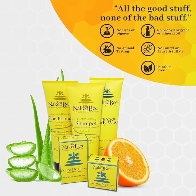 The Naked Bee Nourishing Body Lotion for All Skin Types (8 oz)- Moisture Replenishing Lotion for Dry Skin with Coconut & Honey