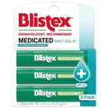 Blistex Medicated Mint Balm - Soothes and Protects - Advanced Medicated Lip Care for Dry, Chapped Lips - Blistex: Specialized Solutions for Healthy Lips - SPF 15 Sun Protection 3 Count, 0.15oz Ea.