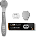 Facón Professional Callus Shaver Remover with 50 Blades, Pedicure Razor for Feet & Hands, Foot Razor for Callus Removal, Callus Blade Remover, Corn Shaver, Surgical Grade Premium Stainless Steel Tool