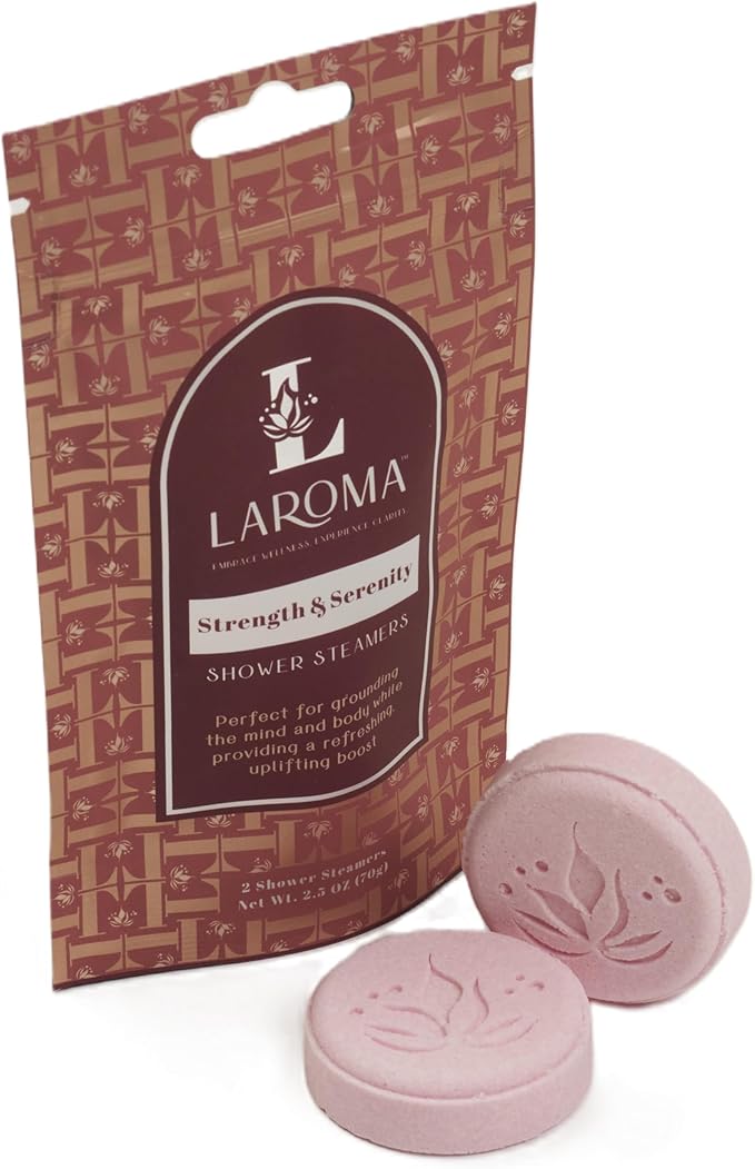 Laroma Aromatherapy Shower Steamers,10 Pack Shower Bombs for Men & Women, Made in The USA, 5 Essential Oil Blended Scents for Relaxation & Stress Relief