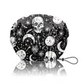 Shower Cap Reusable Double Layer Adjustable Elastic Waterproof EVA Hair Bath Caps for Women Girls Cute Aesthetic-Skull