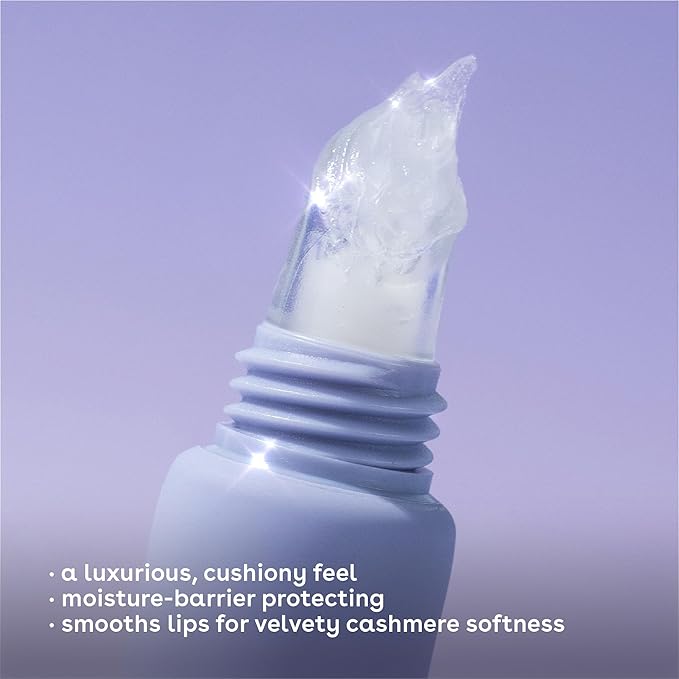 eos Cashmere Lip Butter – Vanilla Cashmere, Smoothing Lip Mask & Moisturizer with Plumping Peptides & Shea Butter, 0.35 fl oz