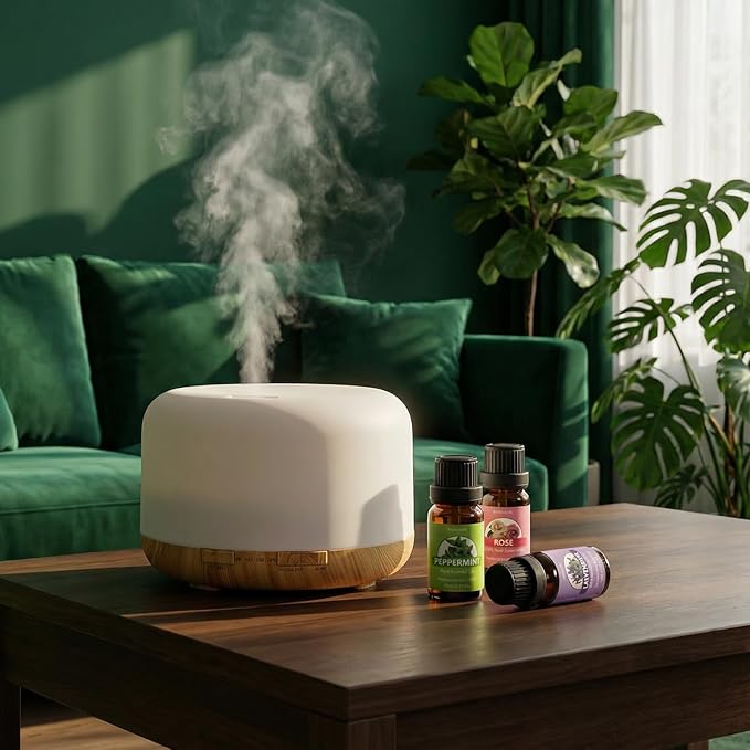 SACATR Essential Oils Set - Natural Essential Oils - Perfect for Diffuser, Humidifier,Aromatherapy, Massage,Skin & Hair Care, DIY Candle and Soap Making(40 * 10 ML)