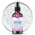 Collagen Serum for Face by Eva Naturals - Anti Aging Multi Peptide Face Serum with Hyaluronic Acid - Firming Hydrating Wrinkle Reducer Peptide Serum for Women & Men - Fragrance Free 2 oz