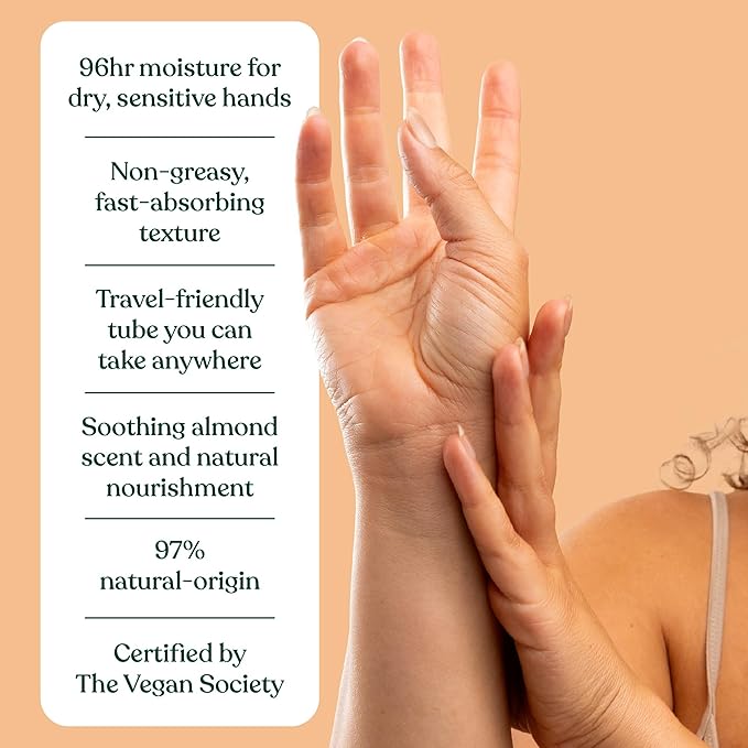 The Body Shop Almond Milk Hand Balm – Moisturizes and Protects Sensitive Skin – 1.0 Fl Oz