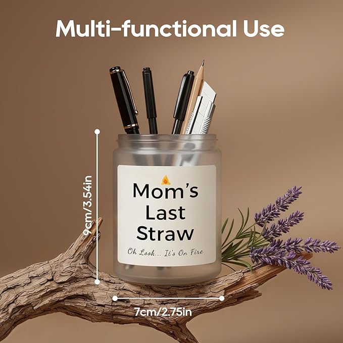 Gifts for Mom, Birthday Gifts for Women, Unique Gift for Mom from Daughter Son, Funny Candle with Replaceable Stickers, Ideal Mothers Day Gift for Moms, Womens, Wife, Her