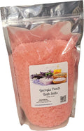 Bath Salts | 4lb Bag (64oz.) | Choose Your Scent | Epsom Salt | Sea Salt| Bathing | Body Care | Beauty | Relaxation | Spa | Pedicure | Manicure | Soak (Georgia Peach)