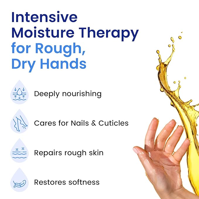 Repairing Hand Mask for Dry Cracked Hands, Hand Masks with Coconut, Shea Butter, Jojoba Oil & Vitamin E, Moisturizing Gloves, Skin Care Gifts for Women & Men, Self Care Gifts for Women (2 Pairs)