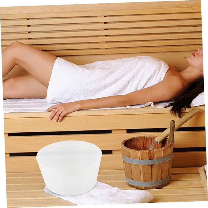 Healifty 2 pcs Sauna Barrel Liner Sauna Bag Liners Useful Pond Tool Sauna Liner Foot spa Barrel Bathtub Insert Foot Bath Basin Multipurpose Tool Foot tub pp White Portable