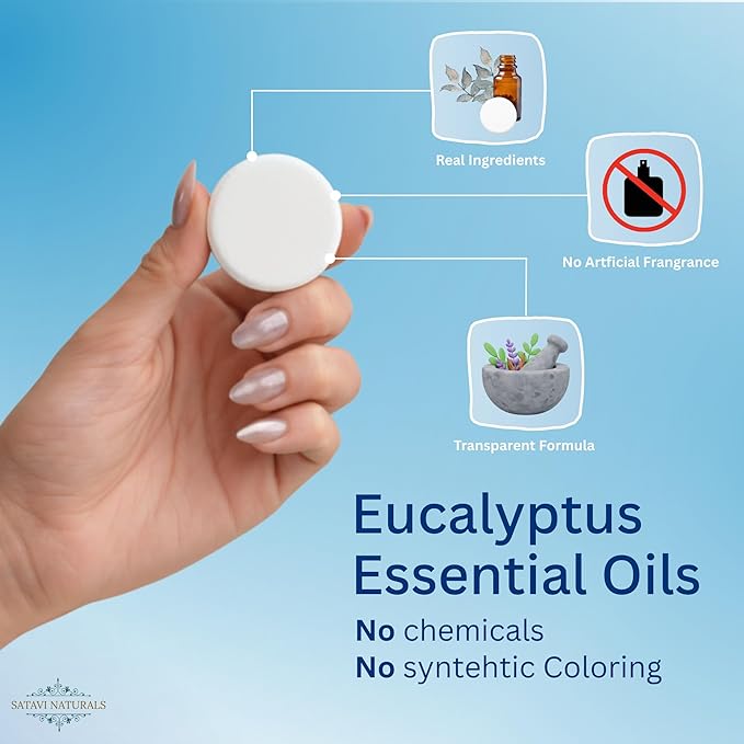Eucalyptus Mint Shower Steamers (6 Pack) – Aromatherapy Shower Bombs for Sinus Relief & Stress Relief – Natural Essential Oil Spa Tablets, Self Care Birthday Gifts for Women & Men