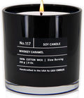 Lulu Candles | Whiskey Caramel | Smells Woody & Sweet | Luxury Scented Soy Jar Candle | Hand Poured in The USA | Highly Scented Long Lasting (9 Oz.)