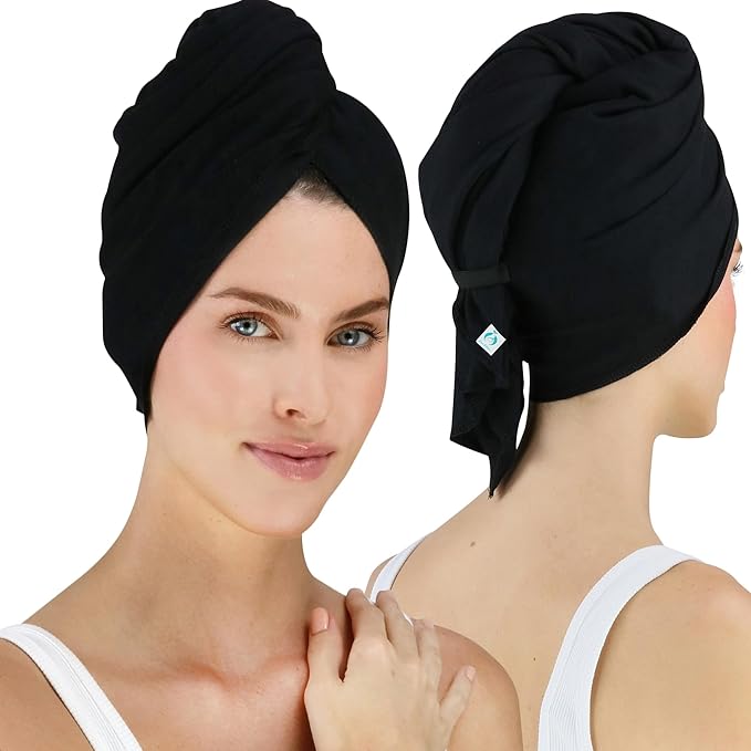 Hair RePear The Ultimate Hair Towel – Standard 21" x 44" Cotton Hair Towel for Wet Hair, Anti-Frizz Microfiber Alternative, Reduces Breakage, Gentle Fast Drying, No-Slip Fit