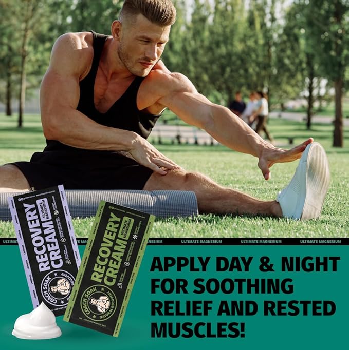 Coach Soak Magnesium Lotion Trial Absorbing Magnesium Chloride & MSM Cream for Athlete Recovery - 0.04 lb (2 Pack) - Eucalyptus & Lavender
