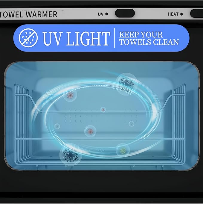 Towel Warmer, Hot Towel Warmers Spa, 8L Professional Mini Towel Warmer, Towel Warmer for Facials. (Black)