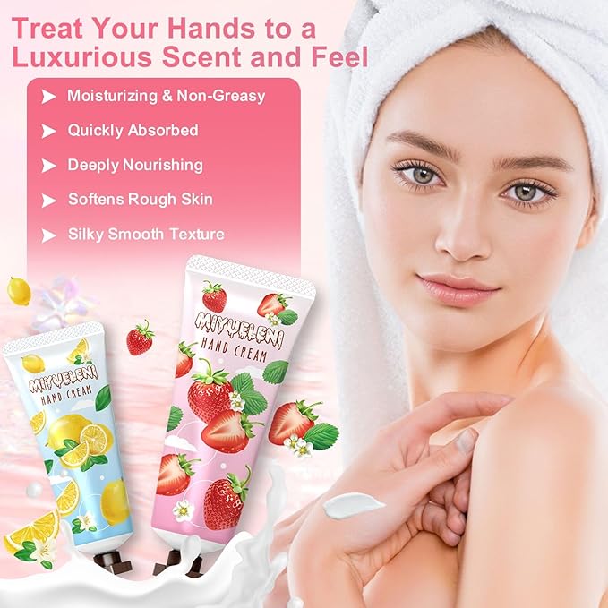 Hand Cream Gift Set 20 Pack, Mothers Day Gifts, Moisturizing Hand Lotion Travel Size for Dry Hands, Birthdays Gifts for Women&Teengirls,Teacher Appreciation Gifts, Nurses Week Gifts, Small Bulk Gifts