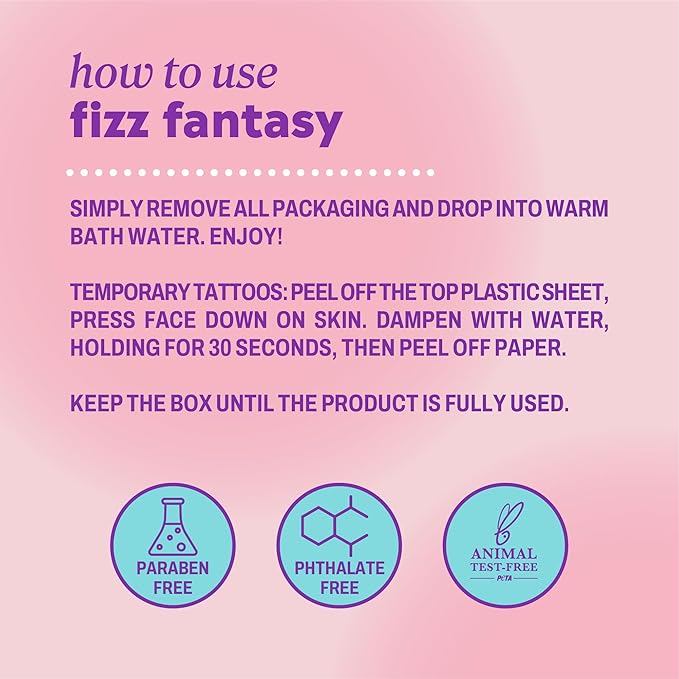 ONYX Professional Fizz Fantasy Unicorn Bath Bombs for Kids, Cotton Candy Scented | Bath Bombs with Surprise Toy or Tattoo | Fun Bath Bomb for Kids and Bath Time Gifts, 4 Count
