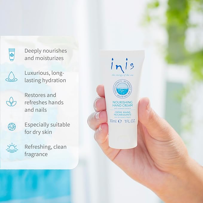 Inis the Energy of the Sea Nourishing Hand Cream, Travel Size, 1 Fluid Ounce