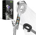 Hibbent Filtered Showerhead with handheld, High Pressure 5 Sprays Handheld Shower Head with Brass Holder& 71" Metal Hose, Water Softener for Hard Water-Remove Chlorine, Reduces Dry Itchy Skin, Chrome