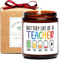 Teacher Candle Gifts for Women Men - Funny Teacher Appreciation Gifts, 7oz, Sandalwood Scented Candles