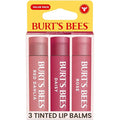Burt’s Bees Tinted Lip Balm, Mothers Day Gifts, Value Pack Includes 3 Lip Balms: Red Dahlia, Daisy and Rose; 8 Hour Moisture; Nourishing Shea Butter; 100% Natural Origin; 3 Tubes