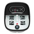 Snailax Foot Spa with Heat, Foot Bath, Collapsible Foot Spa Bath Massager with 8 Massage Rollers, Temperature Control, Bubbles, Pumice Stone, Foot Soaking Tub