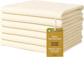 Flour Sack Towels | Tea Towel for Crafts| Kitchen Dish Cotton Blank Towel for Embroidery| Baking Bread Proofing Linen Cover| Super Absorbent Quick Dry| 6 Pack 28"x28" Natural