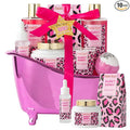Mothers Day Gifts for Women, Bath and Body Gift Basket Set Home Bath Spa Gift Basket for Women Sweet Berry Bath Sets for Teens Gift Aromatherapy Home Spa Kit with Body Oil, Women's spa Kit Best Gifts