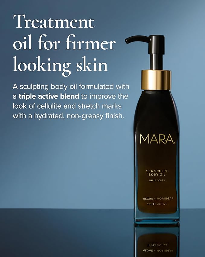 MARA Sea Sculpt Body Oil – Firming & Hydrating Body Oil with Algae, Moringa & Squalane – Helps Improve the Look of Cellulite, Tone & Smooth Skin (4 oz / 120 ml)
