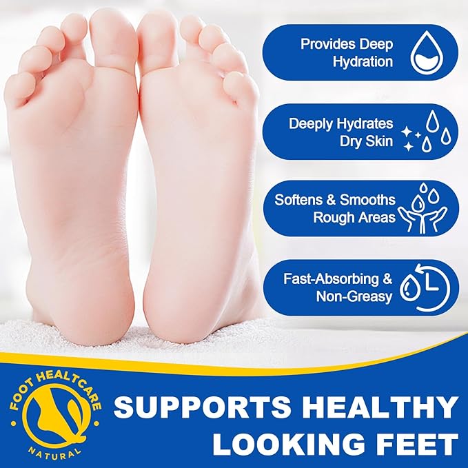 2 Pack Urea Cream 60% plus Salicylic Acid 2%, Maximum Strength Urea Foot Cream, Moisturizing Foot Balm Stick, Callus Remover & Dead Skin Exfoliator for Dry Cracked Feet, Heels, Hands, Knees Elbow