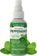 Nature's Truth Peppermint Essential Oil Spray | 2.4 Fluid Ounces | for Aromatherapy | Plant Based, Non-GMO & Gluten Free