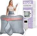 Heating Pad for Back, Upgraded Electric Heating Pad for Low Back Neck Shoulder Pain Relief, 12 x 24+26" Large Heat Pad with 4 Timer 6 Heat Setting & Auto Shut Off, Christmas Birthday Gifts for Men Dad
