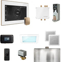 Mr Steam Bliss Steam Shower Ctrl Pkg w/iSteamX Control and Steamhead in White Brushed Bronze