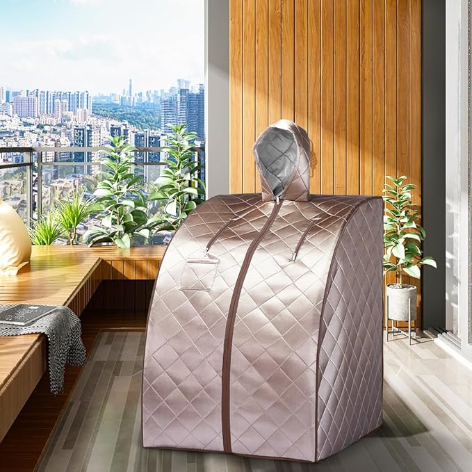 Infrared Sauna, Portable Personal Sauna, Full Body Home SPA Tent, Separate Heating Foot Pad and Portable Upgrade Reinforced Chair, Relaxation at Home