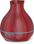 BZseed Aromatherapy Essential Oil Diffuser 550ml 12 Hours Wood Grain Aroma Diffuser with Timer Cool Mist Humidifier for Large Room, Home, Baby Bedroom, Waterless Auto Shut-off,7 Colors Lights Changing
