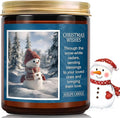 Christmas Candles | Christmas Wishes Scented Candle, Holiday Soy Wax Candles for Home Scented,Aromatherapy Gifts for Women and Men, Cozy Winter Candle for Home Decor, 7 oz