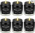 6 Pack Men Candles for Home Scented, Soy Wax 200 Hour Long Lasting Candle, Soy Candle Gifts Set for Birthday, Valentine, Christmas, Anniversary Present